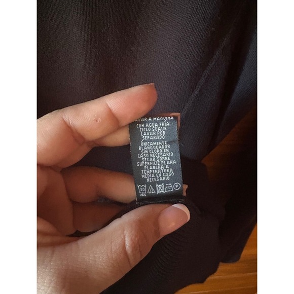 Polo Jeans Company Ralph Lauren Men's Quarter Zip Sweater Black XL Cotton - Picture 5 of 8